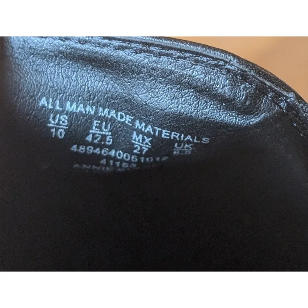 Sz 10 Basic Editions‎ Annie Womens  Black  Faux Leather Cutout Floral Flex Flats